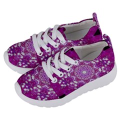 Wonderful Star Flower Painted On Canvas Kids  Lightweight Sports Shoes by pepitasart