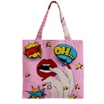Pop Art   Zipper Grocery Tote Bag