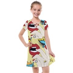 Pop Art   Kids  Cross Web Dress by Valentinaart