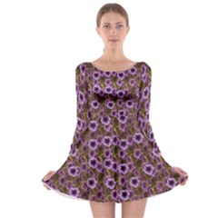 The Sky Is Not The Limit For A Floral Delight Long Sleeve Skater Dress by pepitasart
