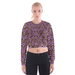 The Sky Is Not The Limit For A Floral Delight Cropped Sweatshirt by pepitasart