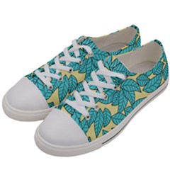 Leaves Dried Leaves Stamping Women s Low Top Canvas Sneakers by Sapixe
