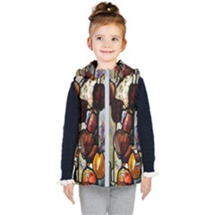 Tiffany Window Colorful Pattern Kid s Hooded Puffer Vest