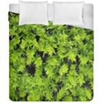 Green Hedge Texture Yew Plant Bush Leaf Duvet Cover Double Side (California King Size)