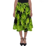 Green Hedge Texture Yew Plant Bush Leaf Perfect Length Midi Skirt