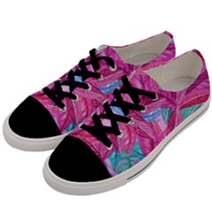 Leaves Tropical Reason Stamping Men s Low Top Canvas Sneakers