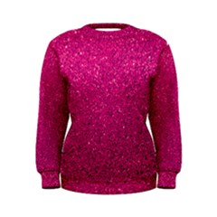 Hot Pink Glitter Women s Sweatshirt by snowwhitegirl