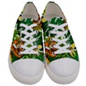 Tropical Pelican Tiger Jungle Women s Low Top Canvas Sneakers View1