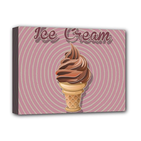 Pop Art Ice Cream Deluxe Canvas 16  X 12  (stretched)  by Valentinaart