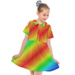 Background Diagonal Refraction Kids  Short Sleeve Shirt Dress