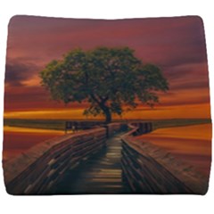 Wonderful Fantasy Sunset Wallpaper Tree Seat Cushion