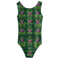 The Most Sacred Lotus Pond With Fantasy Bloom Kids  Cut-out Back One Piece Swimsuit by pepitasart