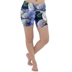 Model Color Traditional Lightweight Velour Yoga Shorts by Nexatart