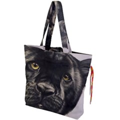 Panther Drawstring Tote Bag