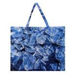 Cold Ice Zipper Large Tote Bag