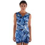 Cold Ice Wrap Front Bodycon Dress