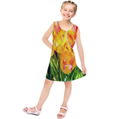 Festival Of Tulip Flowers Kids  Tunic Dress by FunnyCow