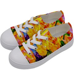 Festival Of Tulip Flowers Kids  Low Top Canvas Sneakers by FunnyCow