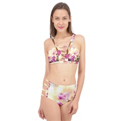 Paradise Apple Blossoms Cage Up Bikini Set by FunnyCow