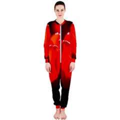 Red Tulip A Bowl Of Fire Onepiece Jumpsuit (ladies)  by FunnyCow