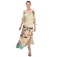 Stained Glass Girl Maxi Chiffon Cover Up Dress by snowwhitegirl