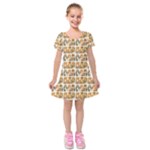 Victorian Girl Labels Kids  Short Sleeve Velvet Dress