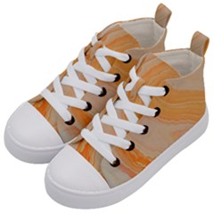 Orange Kid s Mid-top Canvas Sneakers by WILLBIRDWELL