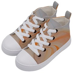 Orange And Blue 2 Kid s Mid-top Canvas Sneakers by WILLBIRDWELL