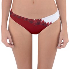 Canada Maple Leaf Reversible Hipster Bikini Bottoms by CanadaSouvenirs