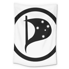 Logo Of Pirate Party Australia Large Tapestry by abbeyz71