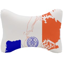 Flag Map Of New York City Seat Head Rest Cushion by abbeyz71