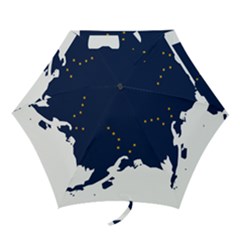 Flag Map Of Alaska Mini Folding Umbrellas by abbeyz71