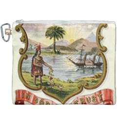 Historical Florida Coat Of Arms Canvas Cosmetic Bag (xxxl) by abbeyz71