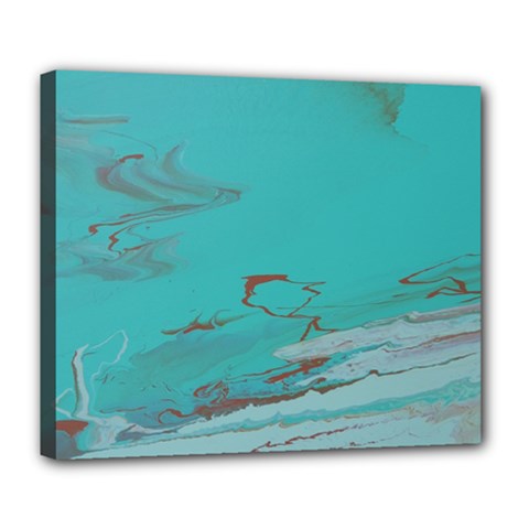 Copper Pond Deluxe Canvas 24  X 20  (stretched) by WILLBIRDWELL