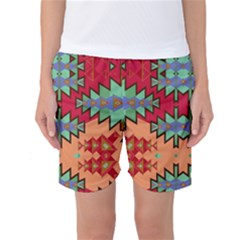 Misc Tribal Shapes                                         Women s Basketball Shorts by LalyLauraFLM