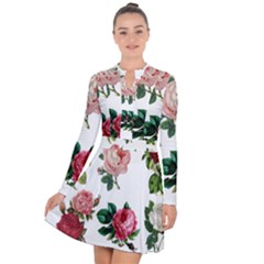 Roses 1770165 1920 Long Sleeve Panel Dress by vintage2030