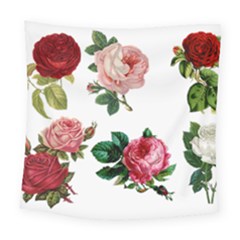 Roses 1770165 1920 Square Tapestry (large) by vintage2030