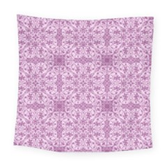 Ornamental Pink Square Tapestry (large)