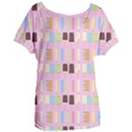 Candy Popsicles Pink Women s Oversized Tee
