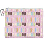 Candy Popsicles Pink Canvas Cosmetic Bag (XXL)