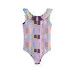 Candy Popsicles Pink Kids  Frill Swimsuit