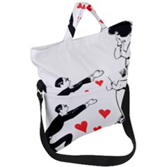 Manloveswoman Fold Over Handle Tote Bag by vintage2030