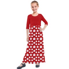 Cute Canada Dresses Kids  Quarter Sleeve Maxi Dress by CanadaSouvenirs