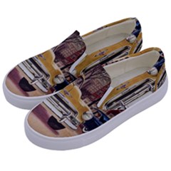 Retro Cars Kids  Canvas Slip Ons by vintage2030