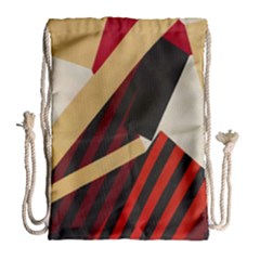 Fabric Textile Design Drawstring Bag (large) by Sapixe