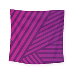 Pattern Lines Stripes Texture Square Tapestry (small)