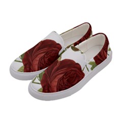 Rose 1077964 1280 Women s Canvas Slip Ons by vintage2030