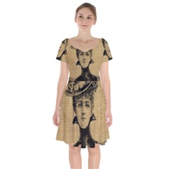 Vintage 1060197 1920 Short Sleeve Bardot Dress by vintage2030