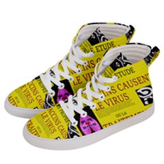 Ronald Story Vaccine Mrtacpans Women s Hi-top Skate Sneakers by MRTACPANS
