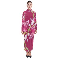 Motif Design Textile Design Turtleneck Maxi Dress by Simbadda